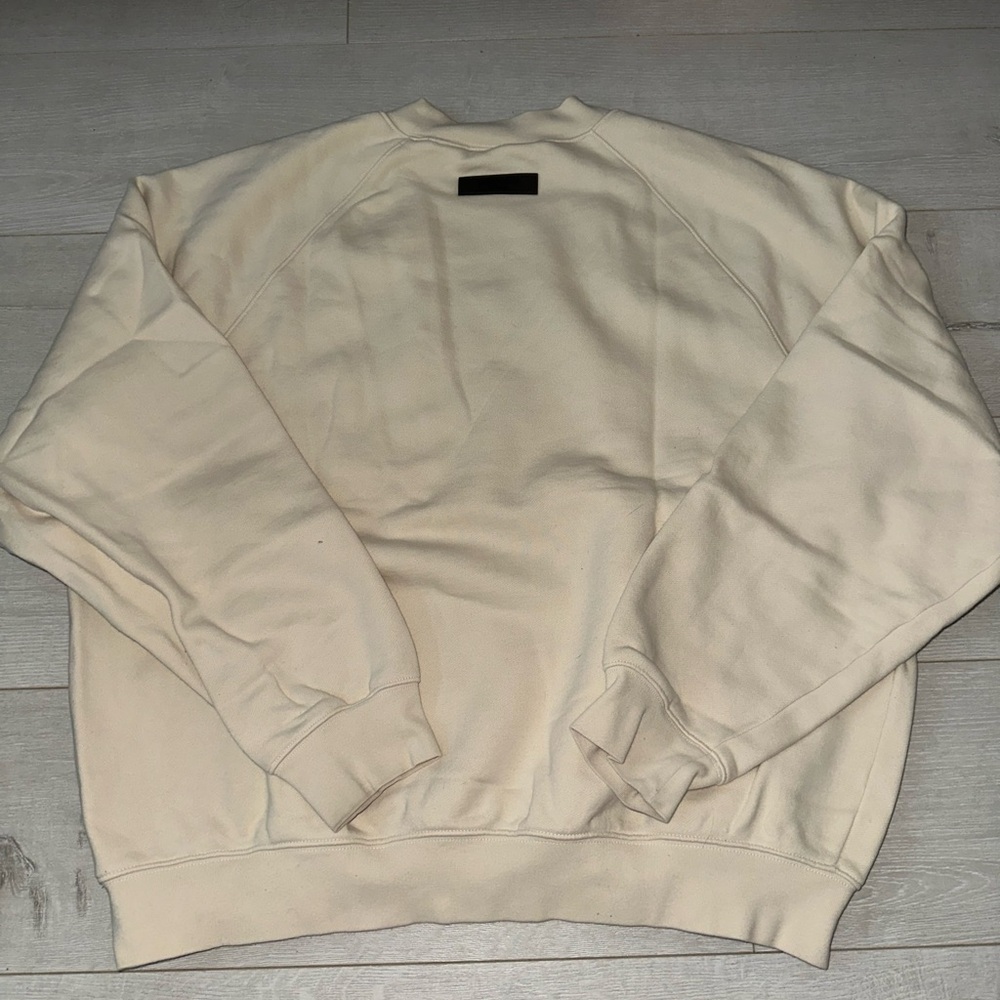 Essentials Cream Crewneck Sweater - Picture 2 of 3
